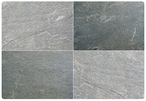 Silver Grey Slate Slabs & Tiles, India Grey Slate