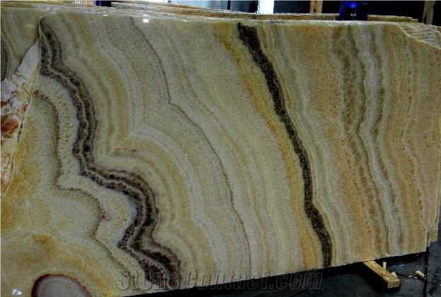 Pineapple Onyx Slab, Mexico Yellow Onyx