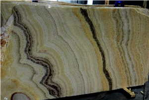 Pineapple Onyx Slab, Mexico Yellow Onyx