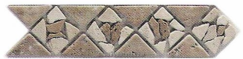 Noce Travertine/Light Travertine Borders