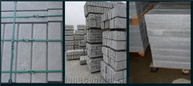 Bergama Grey Granite Kerbstone