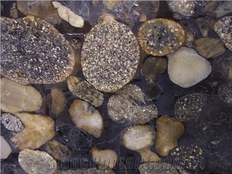 Black Mosaic Granite Slabs & Tiles