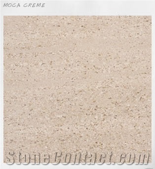 Moca Creme Limestone Slabs & Tiles, Portugal Beige Limestone