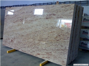 Ivory Brown Granite Slab, India Pink Granite Ivory Brown Granite Slab, India Pink Granite