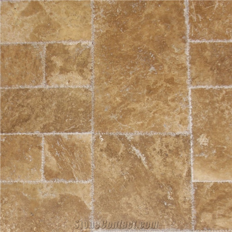 Chocolate French Pattern Travertine