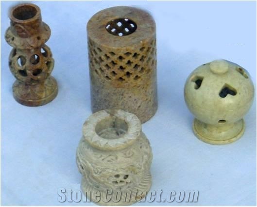 Soapstone Candle Base Handcraft