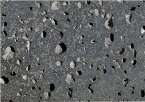 Viet Nam Black Basalt with Holes