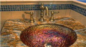 Rainforest Brown Marble Vanity Top