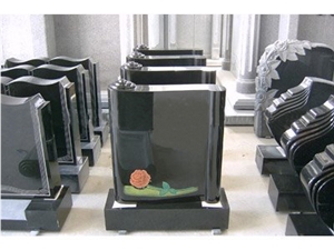 Shanxi Black Granite Tombstone