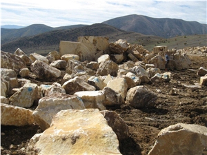 Unshaped White Onyx Blocks