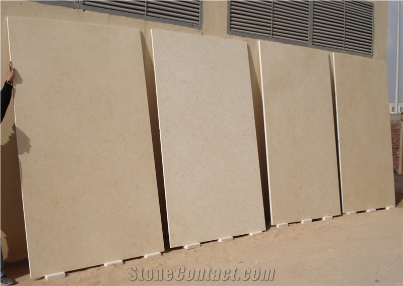 Sunny Light Limestone Slabs & Tiles, Egypt Beige Limestone