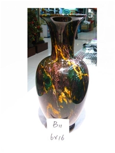 Multicolor Jade Vase