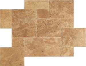 Walnut Travertine Versailles French Pattern