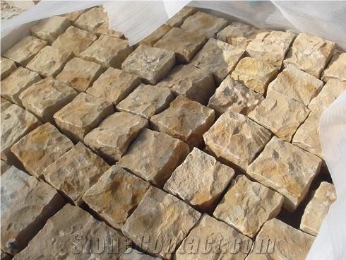 Yellow Sandstone Bush Hammered