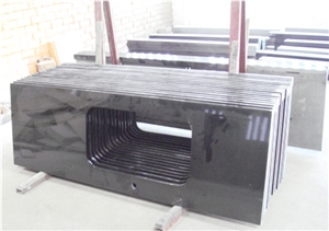 China Absolute Black Granite Vanity Top