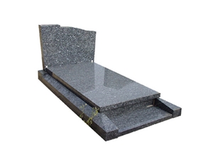 Blue Pearl Granite Europe Tombstone,Monument