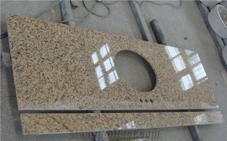 Tiger Skin Yellow Granite Vanity Tops