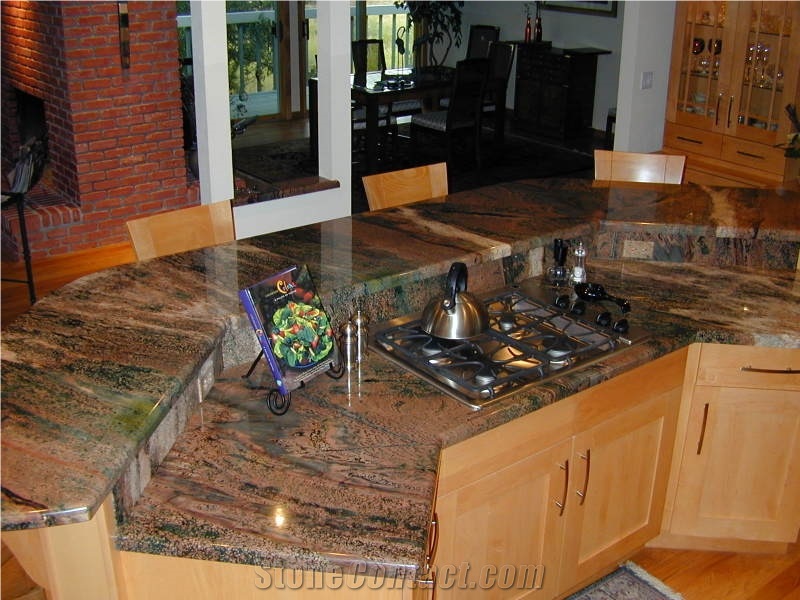 Verde Fuoco Granite Countertops