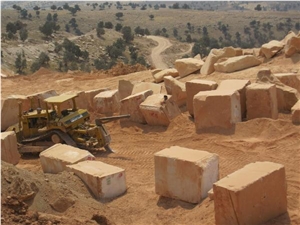 Yellow Travertine Blocks, Turkey Yellow Travertine