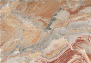 Arabescato Orobico Rosso Marble Tile, Italy Red Marble