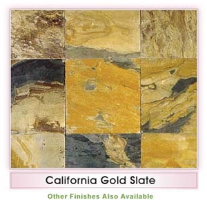 California Gold Slate Slabs & Tiles, India Yellow Slate