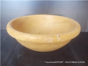 Yellow Travertine Sinks