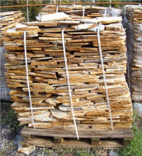 Natural Slate Flagstone, Noche White Slate