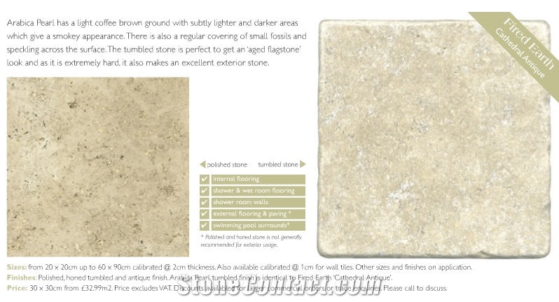 Cathedral Antique Limestone Slabs & Tiles