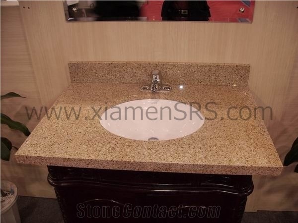 G682 Yellow Granite Vanity Top, G682 Sunset Gold Yellow Granite,China Yellow Granite