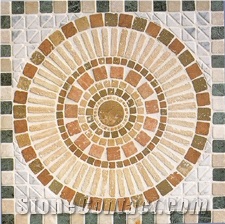 Jerusalem Limestone Mosaic Medallion