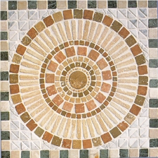 Jerusalem Limestone Mosaic Medallion