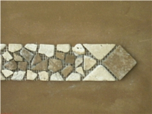Travertine Mosaic Border Lines