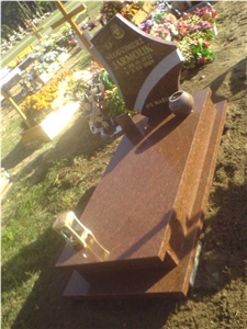 Multicolor Red Granite Monument