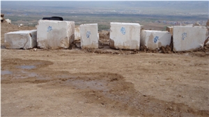 Iran White Travertine Block Iran White Travertine Block