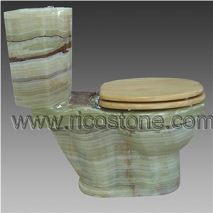 Green Onyx Stone Toilet