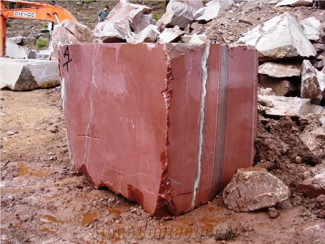 Rosso Laguna Marble Block, Turkey Red Marble