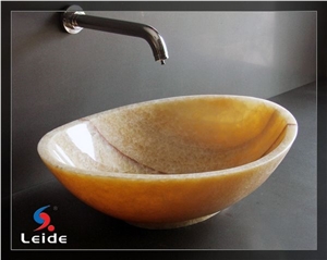 China Honey Onyx Wash Basin, China Honey Yellow Onyx Wash Basin