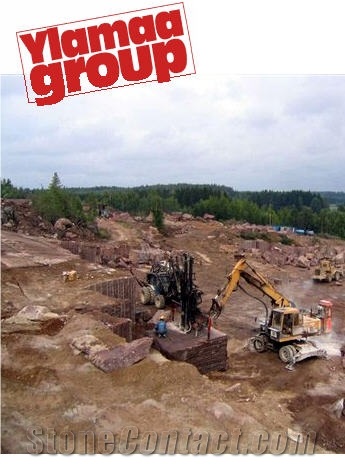 Karelia Red Granite Blocks, Finland Red Granite