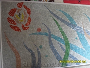 Flower Mosaic Marble, Mosaic Pattern Flower Mosaic Marble, Mosaic Pattern