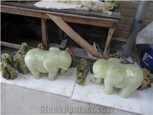 Green Onyx Artifacts,Green Handicraft Carving