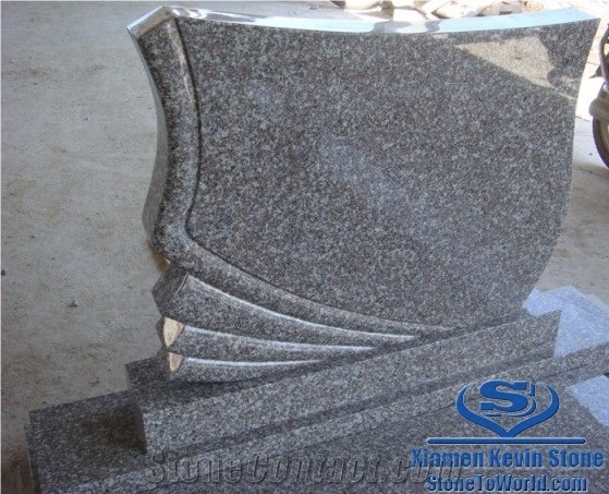 G664 Red Granite Headstone,Tombstone