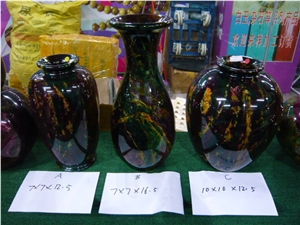 Multicolor Jade Vase