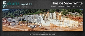 Thassos Marble Blocks, Greece White Marble