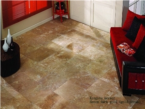 Heron Dark Gold Travertine (Gold Cream Travertine) Tiles & Slabs, Brown Polished Travertine Flooring Tiles Heron Dark Gold Travertine (Gold Cream Travertine) Tiles & Slabs, Brown Polished Travertine Flooring Tiles