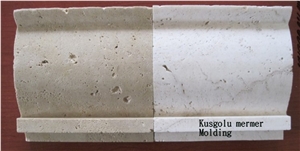 Ivory Travertine Tumbled Molding K7