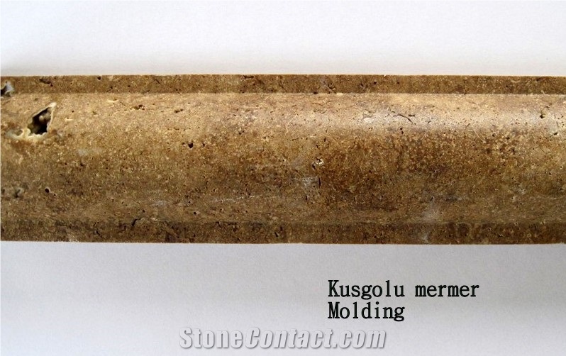 Travertine Noce Molding K9, Brown Travertine Molding & Borders