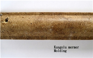 Travertine Noce Molding K9, Brown Travertine Molding & Borders