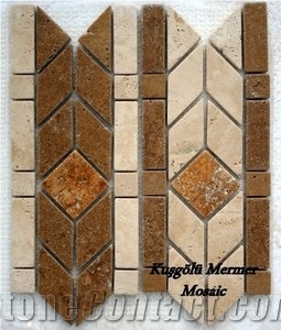 Tumbled Travertine Border K9