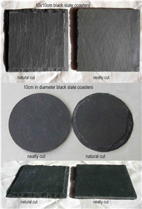 Black Slate Coasters