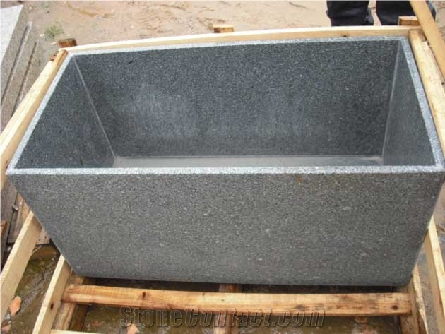 Black Granite Planters
